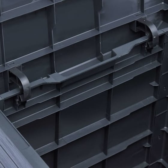 Μπαούλο Αποθήκευσης Κήπου VidaXL Πλαστικό 90 lt. 42.5x44x50 cm - Ανθρακί image 2