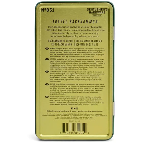 Τάβλι&nbsp;Ταξιδιού Gentlemen's Hardware image 4