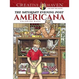 Creative Haven the Saturday Evening Post Americana Coloring Book