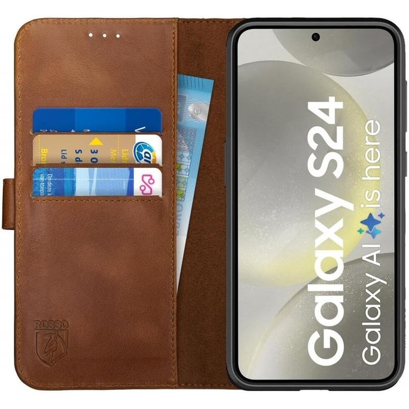 ROSSO Θήκη Samsung Galaxy S24 - Rosso Deluxe Magsafe - Brown