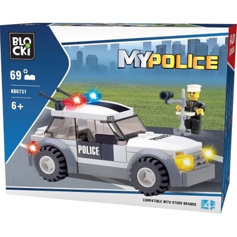 BLOCKI Blocki Mypolice Auto With Radar 69 Τεμάχια Kb6731