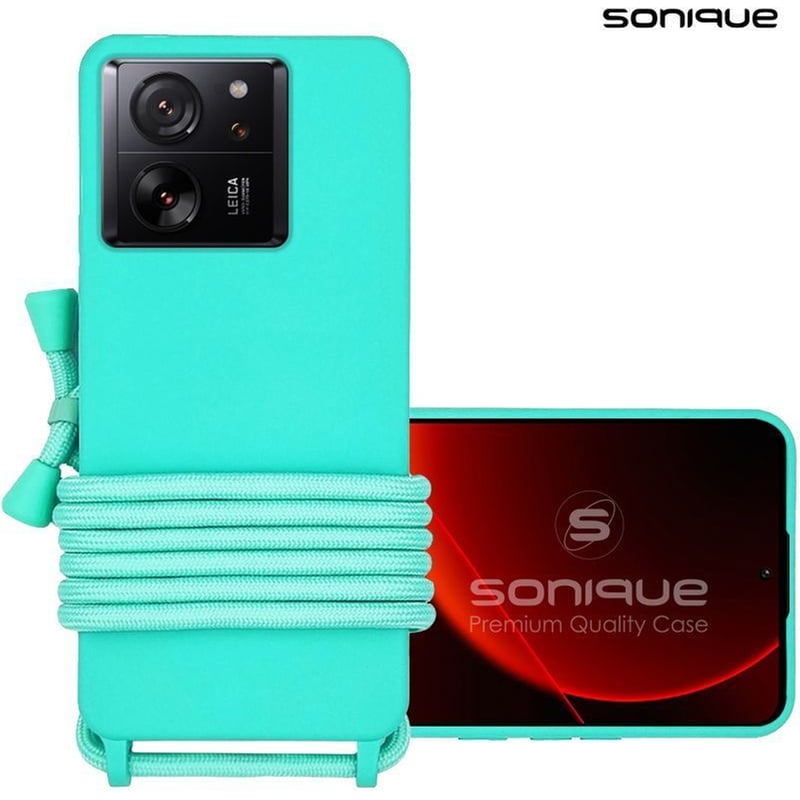 SONIQUE Θήκη Xiaomi Xiaomi 13T 5G/ Xiaomi 13T Pro 5G - Sonique Carryhang Σιλικόνης Με Κορδόνι Γαλάζιο - Γαλάζιο