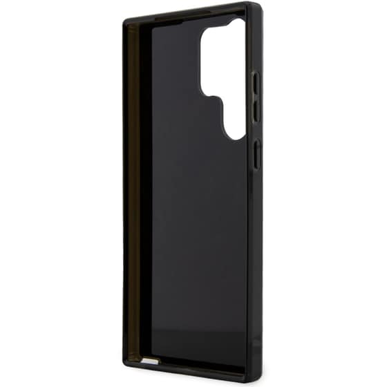 Θήκη Samsung Galaxy S23 Ultra S918 - Guess 4g Logo Collection Hardcase Golden Marble Collection - Μαύρο image 6