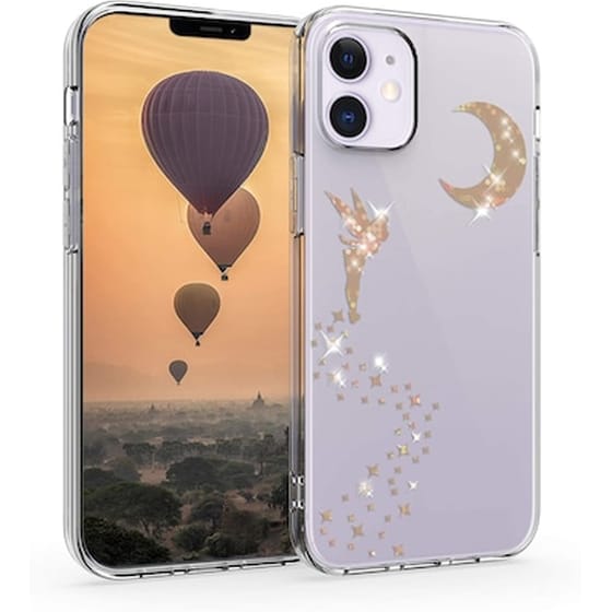 Θήκη Apple iPhone 12 Mini - Kwmobile Silicone Case - Glittery Fairy/Rose Gold/Transparent image 0