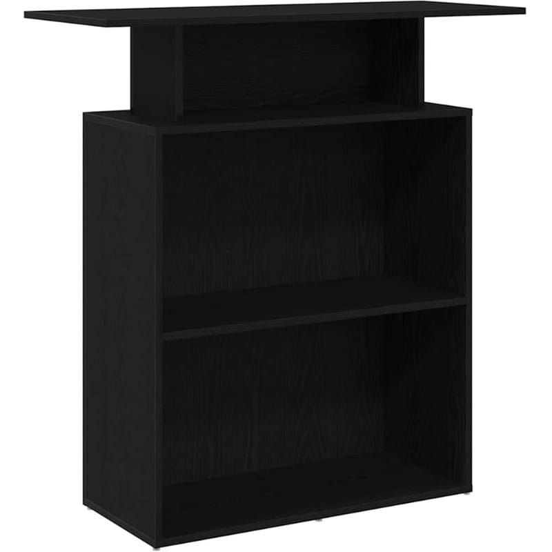 Γραφείο Υποδοχής VidaXL από Τεχνητό Ξύλο 100x40x104 cm - Μαύρο