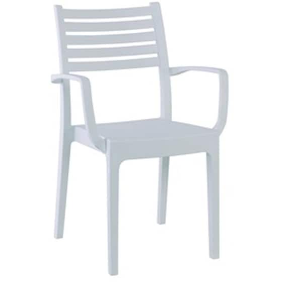 Olimpia Woodwell Πολυθρόνα Πλαστική  C61807 54x52x86cm - Άσπρη image 0