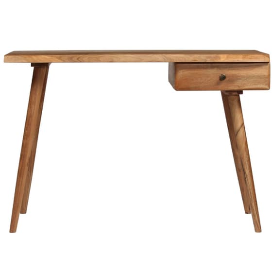 Γραφείο Μελέτης VidaXL από Μασίφ Ξύλο Ακακίας 110x50cm - Φυσικό image 1