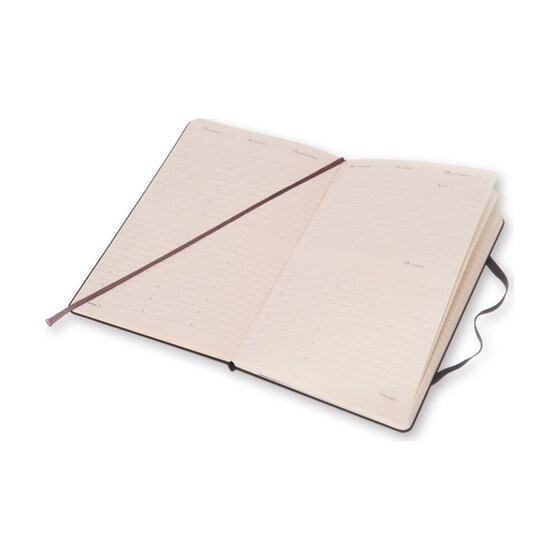 Moleskine Ημερολόγιο 12μηνο 2017 Εβδομαδιαίο Κάθετο Hard Cover Large Μαύρο image 1