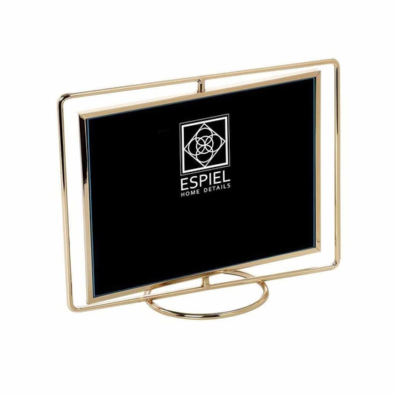 Κορνίζα Espiel Fam308 Μεταλλική 20x15 cm - Χρυσή image 0