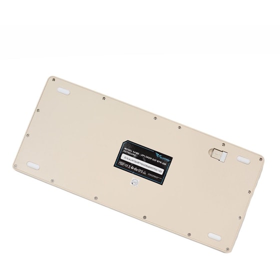 Alcatroz BTR200S Ασύρματο Bluetooth Πληκτρολόγιο Αγγλικό (US) - Μπεζ image 2