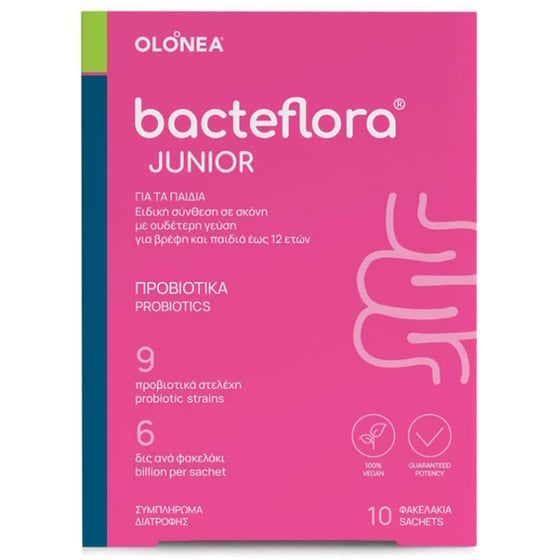 Προβιοτικά Olonea Bacteflora Junior - 10 φακελάκια image 0