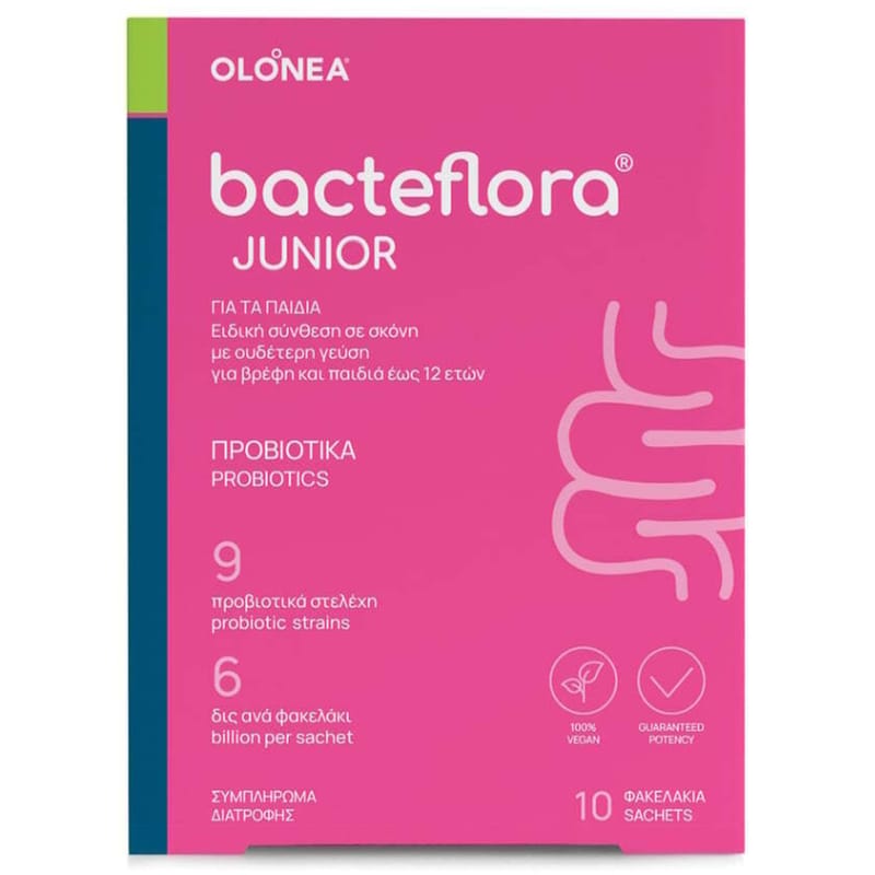 Προβιοτικά Olonea Bacteflora Junior - 10 φακελάκια