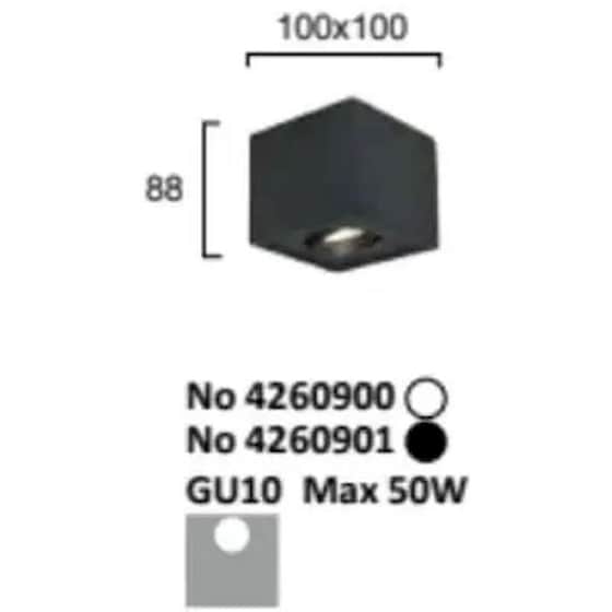 Σποτ Μονόφωτο Viokef Arion 4260900 από Αλουμίνιο - Λευκό image 1