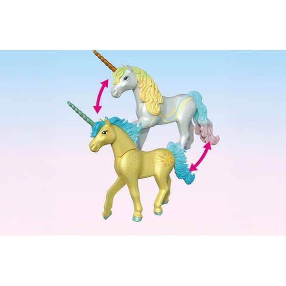 PLAYMOBIL®&nbsp; Magic Μονόκερος με Μπλε Χαίτη & Νεράιδα (71842) image 3