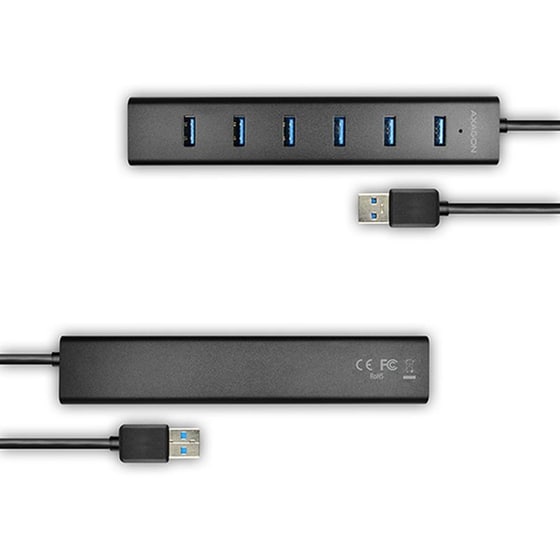 Axagon HUE-SA7BP USB Hub 7 σε 1 USB-A - Μαύρο image 2