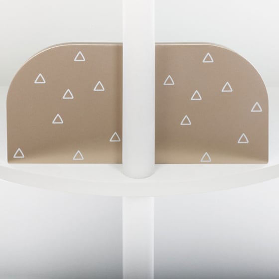 Παιδική Βιβλιοθήκη Atmosphera Round 158471a MDF 40x40x59 cm - Λευκό / Ροζ image 4