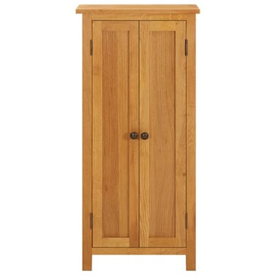 Ντουλάπα Αποθήκευσης VidaXL 50 X 22 X 110 Εκ. Από Μασίφ Ξύλο Δρυός image 4