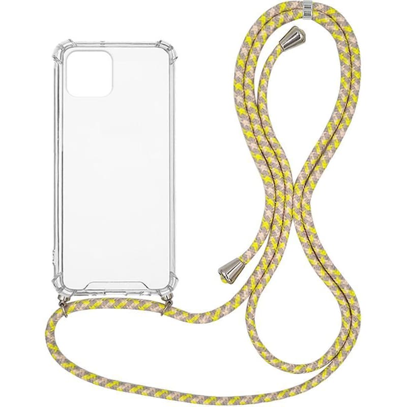 Θήκη Apple iPhone 12 Pro Max - Sonique με Κορδόνι Armor Clear - Κίτρινο