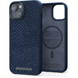 Θήκη Apple iPhone 14 Plus - Njord Salmon Leather MagSafe Case - Blue