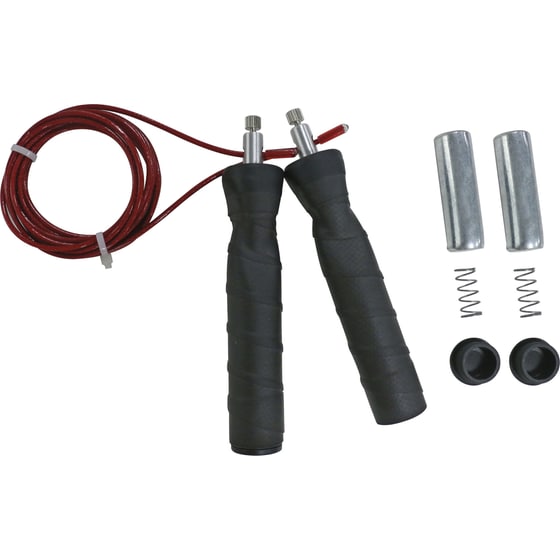Σχοινάκι Γυμναστικής Amila Speed Rope Power Grip 44057 330 cm - Κόκκινο/ Μαύρο image 3