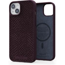 Θήκη Apple iPhone 15 Plus - Njord Salmon Leather MagSafe Case - Purple