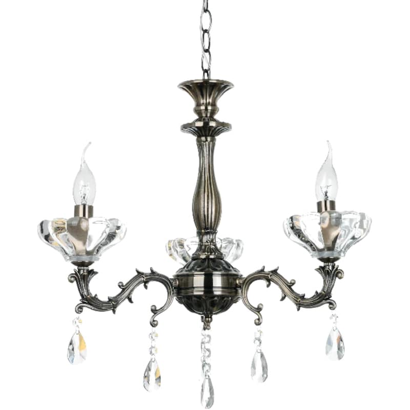 ACA DECOR Πολυέλαιος Aca Decor Sarto E14 Μεταλλικό 54x51cm - Μαύρο