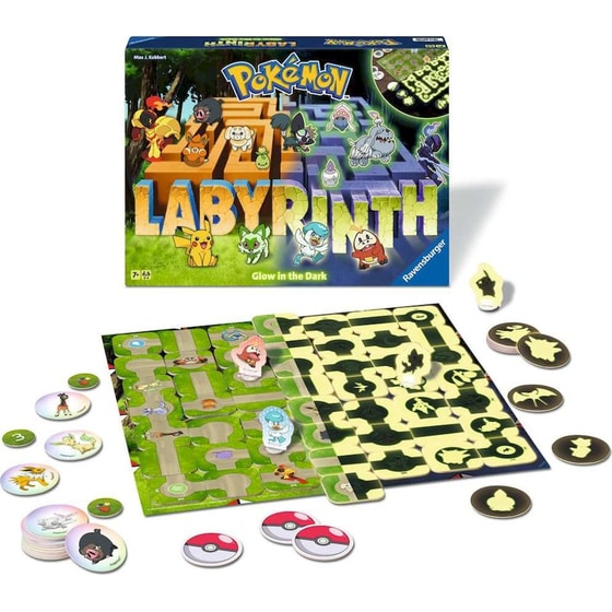 Pokémon Labyrinth Glowing in the Dark Επιτραπέζιο (EN) (Ravensburger) image 1