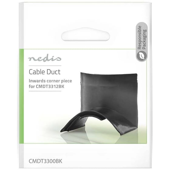 Διαχειριστής Καλωδίων Nedis Duct In corner CMDT3300BK - Μαύρο image 4