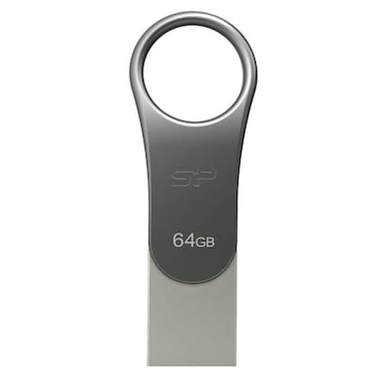 Silicon Power Mobile C80 64GB USB 3.1 Stick με σύνδεση USB-C Γκρι image 0