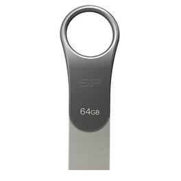 Silicon Power Mobile C80 64GB USB 3.1 Stick με σύνδεση USB-C Γκρι