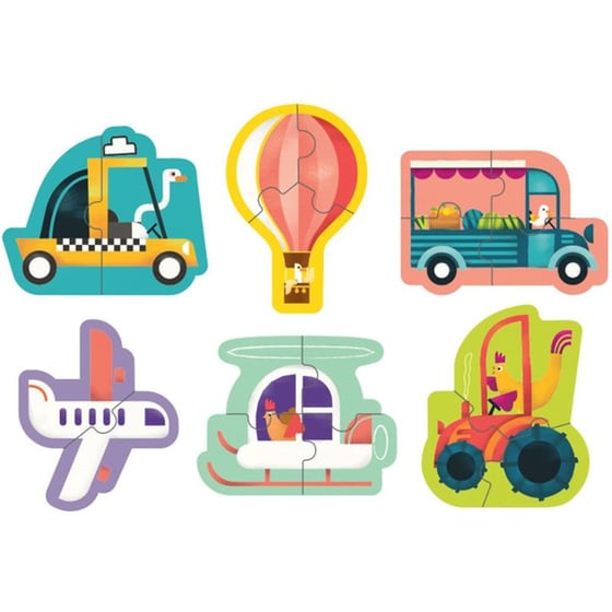 Παιδικό Παζλ Oddy At Sea Οχήματα (2/3/4 Κομμάτια) image 1