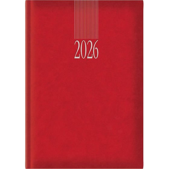 Ημερολόγιο Ημερήσιο 2026 Θεοφύλακτος 12M Sidney Κόκκινο image 0
