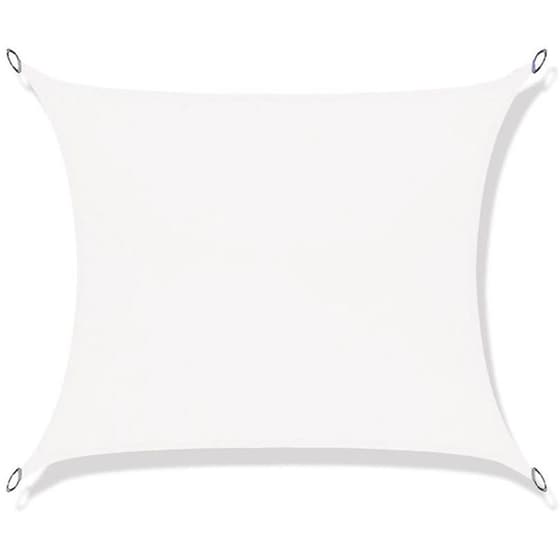 Πανί Σκίασης Τετράγωνο Aria Trade  από Πολυεστέρα  3.6x3.6 m - Λευκό image 0