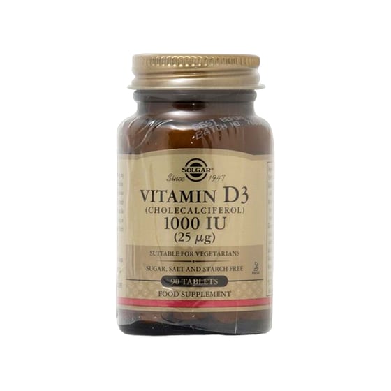 Solgar Vitamin D3 1000IU 25μg - 90 ταμπλέτες image 0