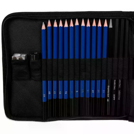 Σετ Ζωγραφικής Aria&nbsp;Trade Σκιτσογραφίες&nbsp;Κασετίνα&nbsp;(32 Τεμάχια) image 3