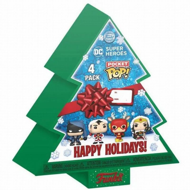 Funko Pocket Pop! Marvel - Happy Holidays - Christmas Tree 4-pack