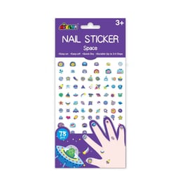 Διάστημα Nail Sticker Μεγάλο Σετ 78 Τεμ.