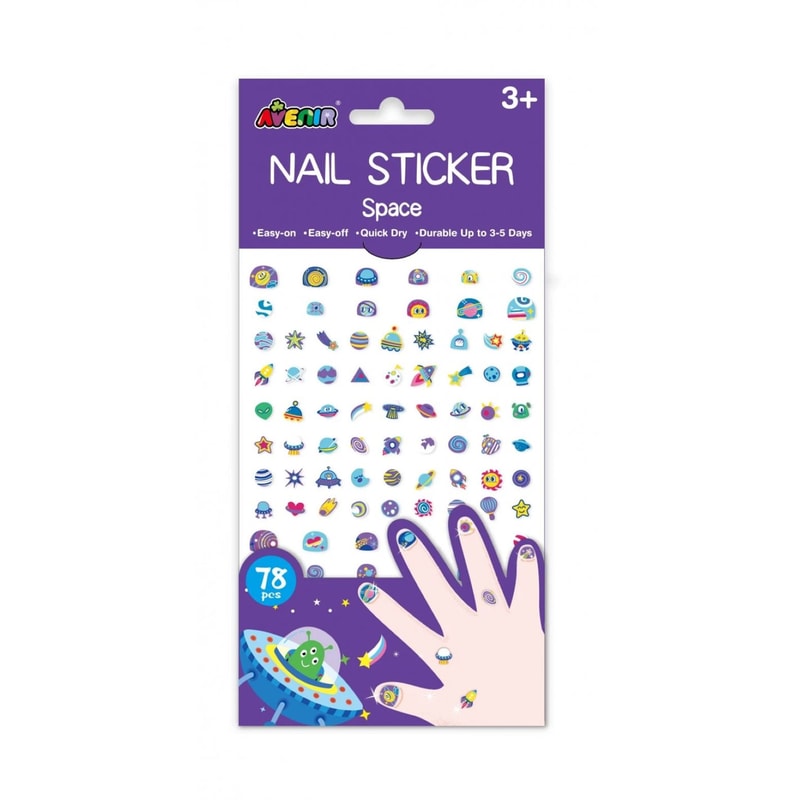 AVENIR Διάστημα Nail Sticker Μεγάλο Σετ 78 Τεμ.