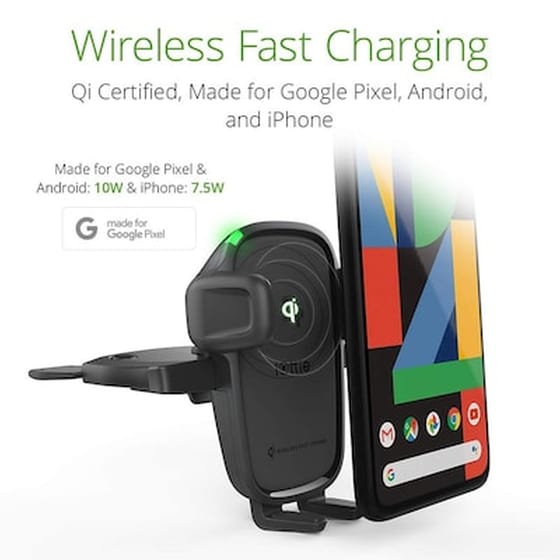 Βάση Στήριξης Αυτοκινήτου Αεραγωγού Iottie Easy One Touch Wireless Charge 2 - Μαύρο image 3