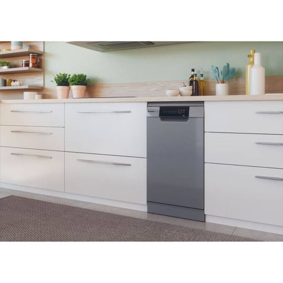 CANDY CDPH 2D1047S για 10 Σερβίτσια Moonlight Ασημί Πλυντήριο Πιάτων image 7