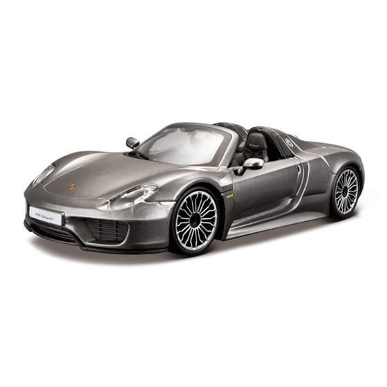Αυτοκίνητο Bburago 1/24 Porsche 918 Spyder Grey image 0