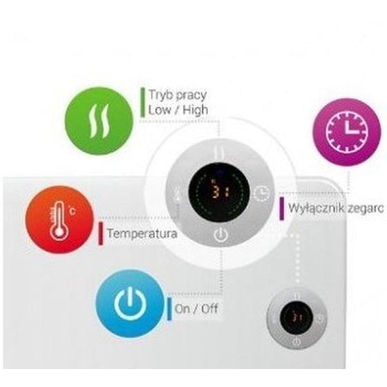 THERMOVAL T 19 Με Wi-fi 2000W Θερμοπομπός Λευκός image 1