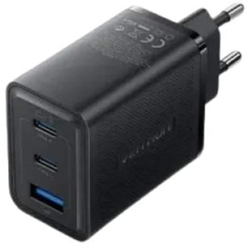Φορτιστής Πρίζας Vention FERB0-EU Gan USB-C/USB-A 65W - Μαύρο