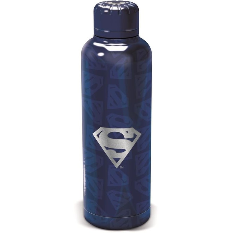 Παγούρι Θερμός Stor Superman Symbol Ανοξείδωτο Ατσάλι 515 ml - Μπλε