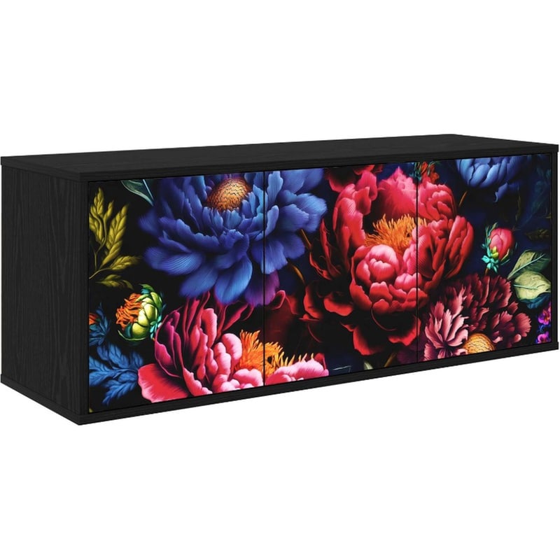Έπιπλο Τηλεόρασης VidaXL KIEL Επιτοίχιο 102 x 33 x 40 cm - Μαύρη Δρυς