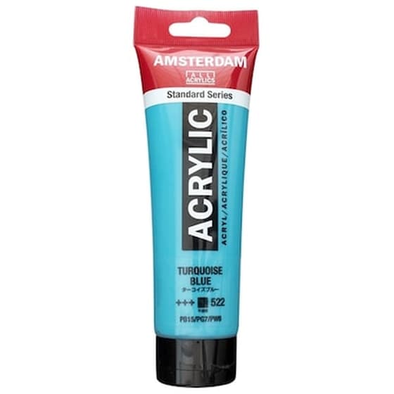 Amsterdam Acrylic 120ml N.522 Turquoise Blue image 0