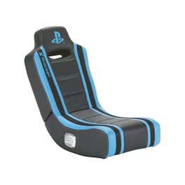Gaming Πολυθρόνα X Rocker Official Playstation Geist 2.0 Floor από Τεχνητό Δέρμα - Μαύρη/Μπλε