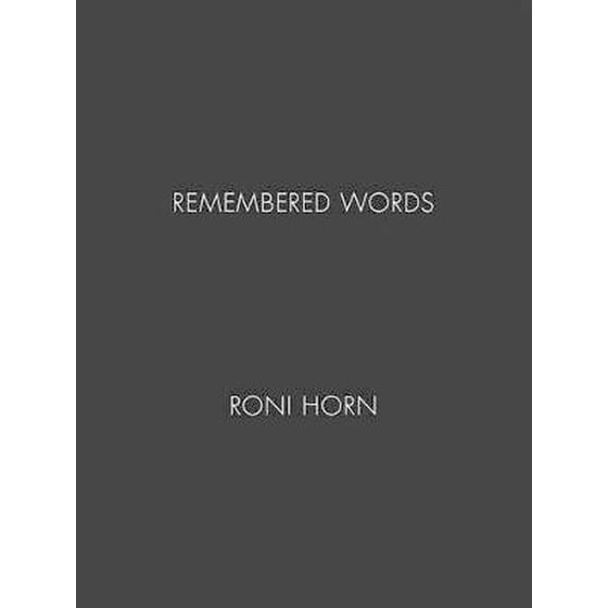 Roni Horn- Remembered Words image 0