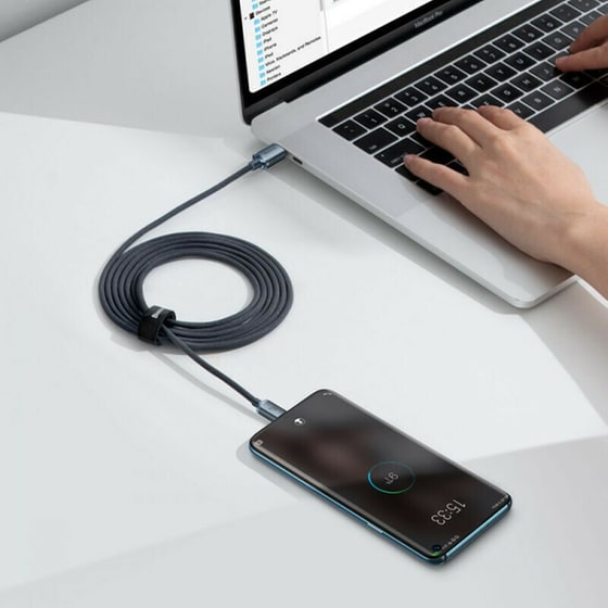 Καλώδιο δεδομένων Baseus Crystal Shine Series Usb-C to Usb-C 2m - Black image 6