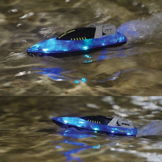 Τηλεκατευθυνόμενη Βάρκα Exost Aqua Lights - Μπλε image 1